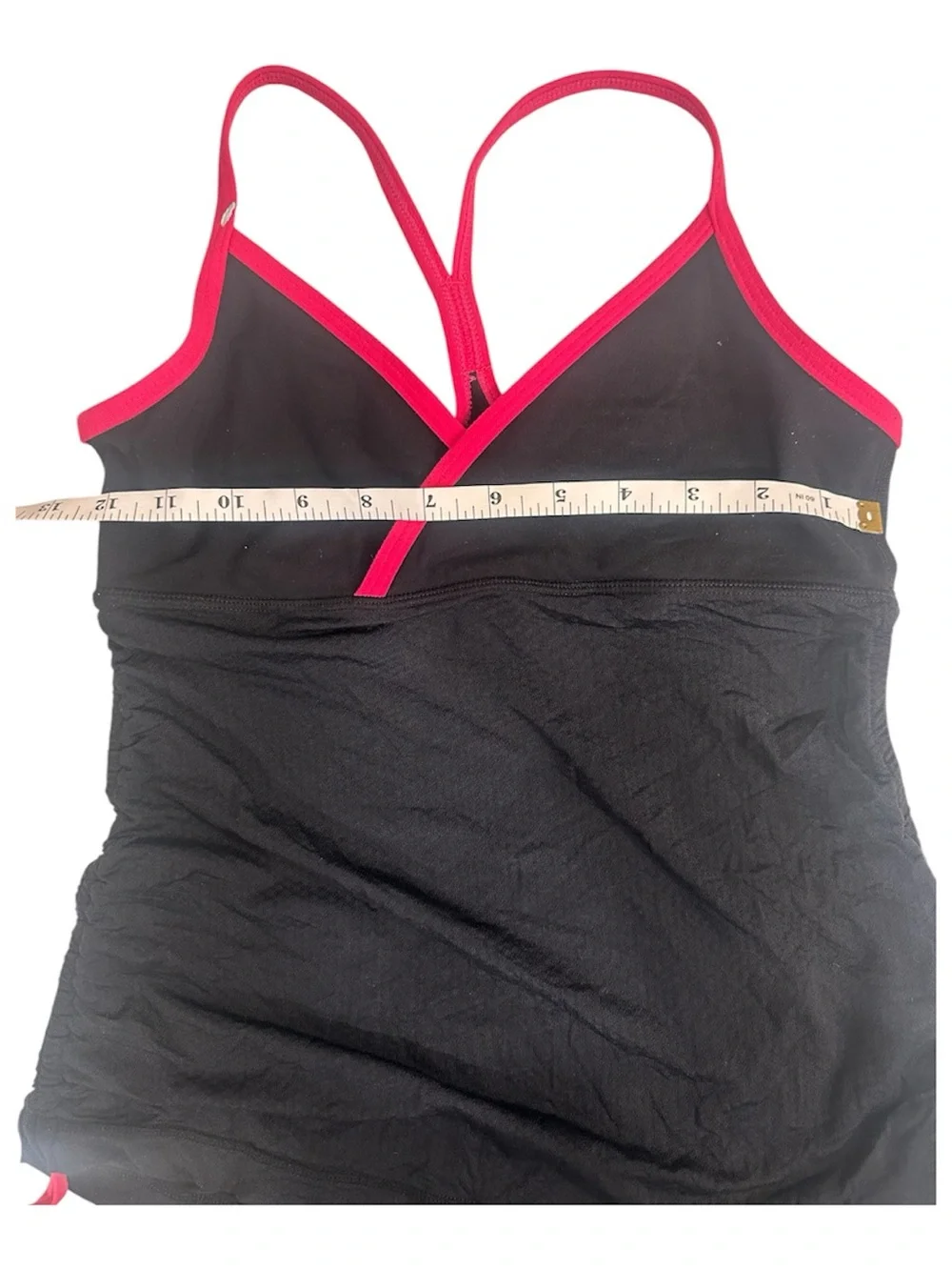 lululemon athletica Black Tank Top with Pink Trim